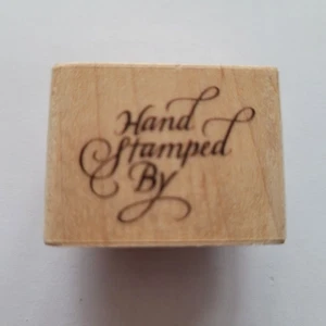 Elegant Hand Stamped By Mounted Rubber Stamp Rubber Stampede A864B - Bild 1 von 3
