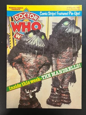 February 13th 1980 Doctor Who Weekly #18 BBC Marvel UK Feat. The Mandrells VTG! - Image 1 of 3