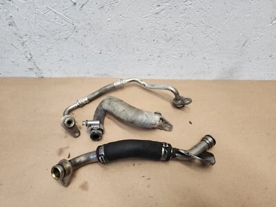 10-15 BMW N55 135i 335I TURBOCOMPRESOR TURBO REFRIGERANTE LÍNEAS DE ACEITE JUEGO DE TUBERÍAS OEM Foto 1 de 4