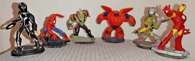 Disney Infinity Figures Characters 3-Marvel; 1 Star Wars; 2 Disney (Lot of 6) - Image 1 of 4