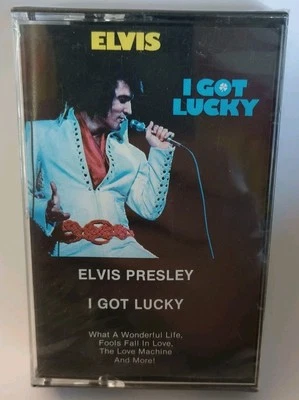 NOS Elvis Presley I Got Lucky Cassette Tape Rare Sealed Rock Blues Foto 1 de 4