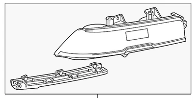 Lámpara de parada trasera del lado del conductor GM 23256982 genuina Foto 1 de 3
