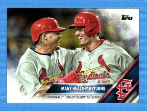 2016 Topps #492 Yadier Molina/Randal Grichuk CL St. Louis Cardinals - Picture 1 of 1