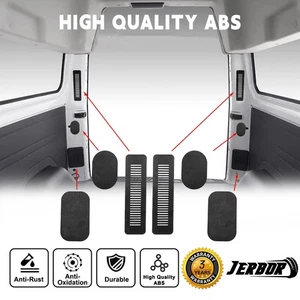 For Transit Custom Van C Pillar Rear Light Access Covers Camper Conversion Black - Picture 1 of 7