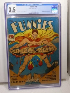 The Funnies #46 Dell Publishing 1940 CGC 3.5 C-OW Pages Golden Age 2nd Phantasmo - Picture 1 of 2