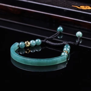 Bracciale Giadeite Myanmar Regali per Donna Lusso Naturale Giada Birmana Braccialetto - Foto 1 di 5