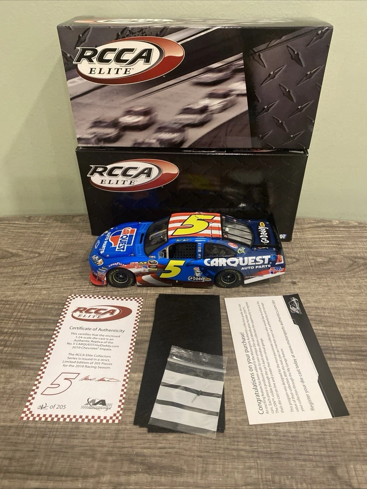 RARE! Mark Martin #5 2010 Carquest Elite COT 1/24 Impala Diecast 004/205 - Image 1 of 4