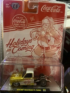 M2 Machines 2025 Christmas Coca- Cola 1976 GMC Sierra Grande 15 - Custom - Picture 1 of 7