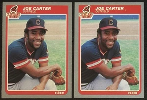 1985 Fleer Joe Carter #443 Rookie Cards RCs NM-MT (2) Karten - Bild 1 von 2