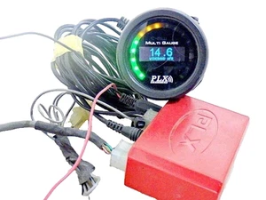 PLX Universal Air/Fuel Ratio Gauge Green Orange illumination Black Panel Red F/S - Picture 1 of 9