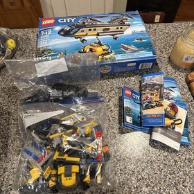 LEGO CITY: Deep Sea Helicopter (60093) - 100% complete with Minifigures