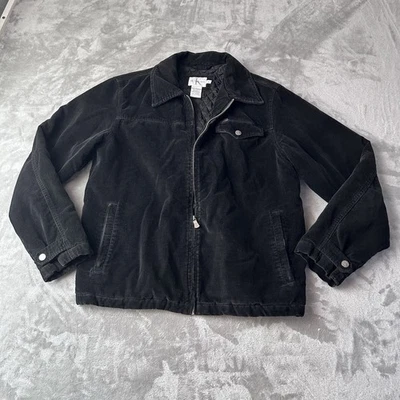 Abrigo de pana Calvin Klein chaqueta de granero para mujer negro acolchado forrado de algodón Foto 1 de 4