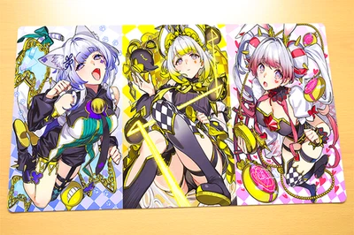 No.557 TCG CCG Custom Playmat Maliss P Chessy Cat Dormouse White Rabbit - Image 1 of 2