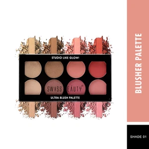 Swiss Beauty Highly Pigmented 8 -in-1 Ultra Blush Palette -01 (16gm) - Picture 1 of 1