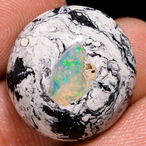 12,90 CT Cantera messicana naturale OPALE DI FUOCO cabochon AA 15x16x8 mm lp-25 - Foto 1 di 7