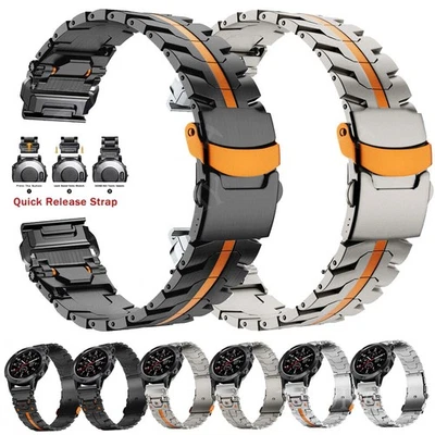 Quick Fit Edelstahl Armband Für Garmin Fenix 8 7 7X 6 6X Pro Sapphire 5 5X Plus - Bild 1 von 4
