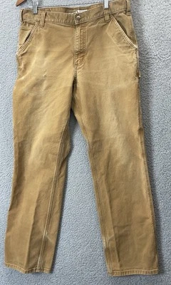 🔥 Carhartt • Relaxed Fit Workwear Carpenter Pants Brown • Men’s Sz 36x34 - Image 1 of 4
