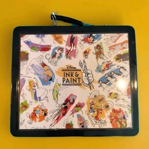NWT !! Disney Ink & Paint Tin Case Art Kit Markers Stencils Crayons. And More !! - Picture 1 of 5