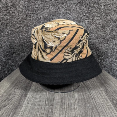 Sombrero de cubo de café misterioso de colección talla M tapiz negro tostado usado en excelente estado Foto 1 de 4