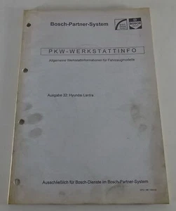 Manual De Taller De Bosch Para Hyundai Lantra Fecha 10/1996 - Imagen 1 de 3