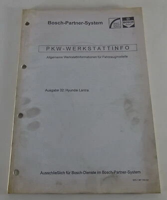 Manual De Taller De Bosch Para Hyundai Lantra Fecha 10/1996 - Imagen 1 de 3