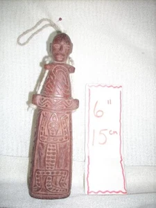 Contenedor de cal de nuez de betel con motivo tradicional de cocodrilo Timor Occidental Indonesia - Imagen 1 de 7