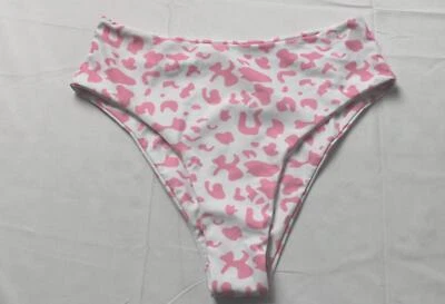Zaful женщин основной животных печати нахальный бикини низ DM9 розовый/белый размер США: 6 - Изображение 1 из 3