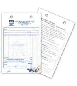 Formularios de Registro de Cerrajero - Clásico Grande - 5.5 x 8.5 / Nebs/Deluxe No. 619 - Imagen 1 de 1