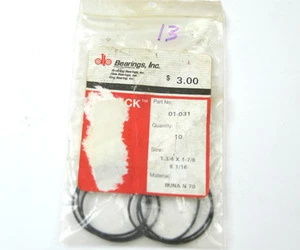 PACK OF (6) O-RINGS (A-4-3-6-13) - Picture 1 of 1