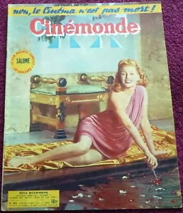 RITA HAYWORTH SALOM'E COVERS for Cinemonde (8/14/53) movies M. Monroe J. Russel - Picture 1 of 7