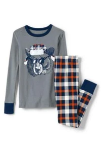 LANDS' END Little Boys 4 Bear Snug Fit Pajama Set NWT $40 - Picture 1 of 2
