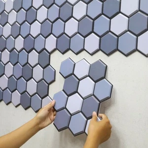 3D Peel Stick On Tile Self Adhesive Kitchen Bathroom 3D Wall Sticker Tiles - Picture 1 of 12