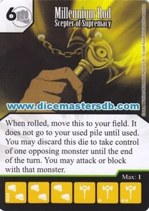 Millennium Rod Scepter of Supremacy #059 - Yu-Gi-Oh! - Dice Masters - Picture 1 of 1