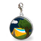 Camping Tent Clip On Charm for Bracelets Zipper Pull Purse Photo Jewelry