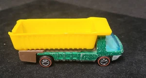 Vintage Hot Wheels Heavyweights Redline DUMP TRUCK Green White Interior - Picture 1 of 6