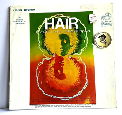 Michael Butler Presents HAIR Broadway Musical Original Cast Vinyl LP Soundtrack - Image 1 of 4