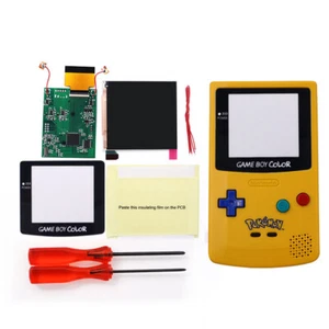 Super OSD Retro Pixel Large IPS Backlight LCD Screen For GBC With Pre-cut Shells - Picture 1 of 38