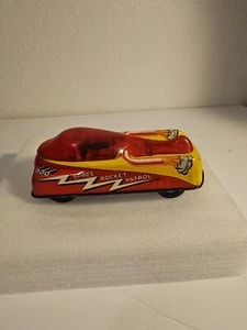 Vintage Blech Rakete Auto Weltraum Raketenschiff Friktion Spielzeug  - Bild 1 von 11