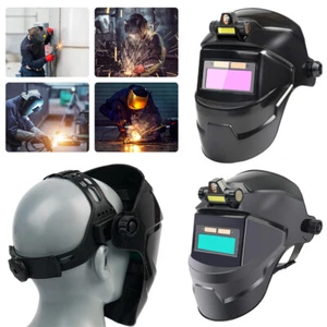 Automatic Darkening Welding Helmet Tig Arc Mig Mask Grinding Welder w/ Headlight - Picture 1 of 47
