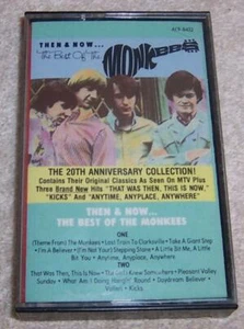 Then & Now The Best of the Monkees Audio Cassette - Imagen 1 de 3