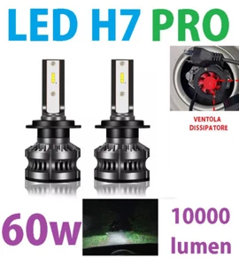 CANBUS 60w COPPIA LUCI 2x LAMPADE H7 xLED PRO ANABBAGLIANTI 6000K +2 led w5w t10 - Imagen 1 de 14