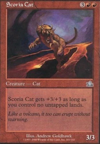 Scoria Cat - Foil ~ Near Mint Prophecy MTG Magic UltimateMTG Red Card - Image 1 of 1