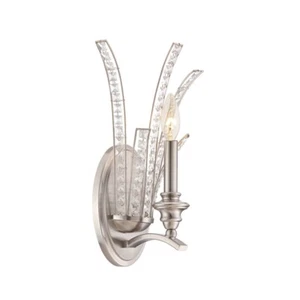 Designers Fountain Grand Plazza Wall Sconce, Satin Platinum - 85701-SP - Picture 1 of 1