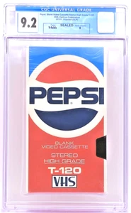 Vintage Pepsi Cola Promo Advertising VHS CGC Graded 9.2-A Sealed 1987 NEW T-120 - Picture 1 of 12