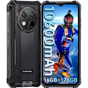 OUKITEL WP28S Android 14 Mobile Phone NFC Rugged Smartphone 16GB+128GB 10600mAh  - Picture 1 of 11
