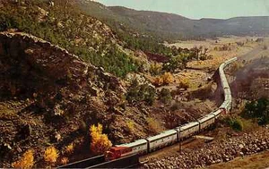 Postkarte Santa Fe Streamliner Apache Canyon New Mexico unbesendet - Bild 1 von 2
