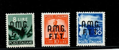 KMC4076-Italy-Trieste #15-17 (I802) Comp type "a" O/P on #486-8, M,H,CV$301.50 - Изображение 1 из 2