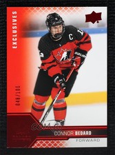 2022 Upper Deck Team Canada Juniors Men's U-18 UD Exclusives /100 Connor Bedard