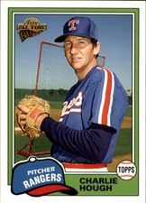2005 (RANGERS) Topps All-Time Fan Favorites #129 Charlie Hough