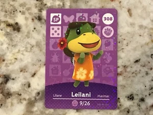 LEILANI #308 Animal Crossing Amiibo Authentic Nintendo Mint Karte aus Serie 4 - Bild 1 von 2